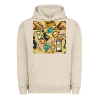 Pigment French Oak history seamless pattern Urban Hoodie - BundleAndBundleShop