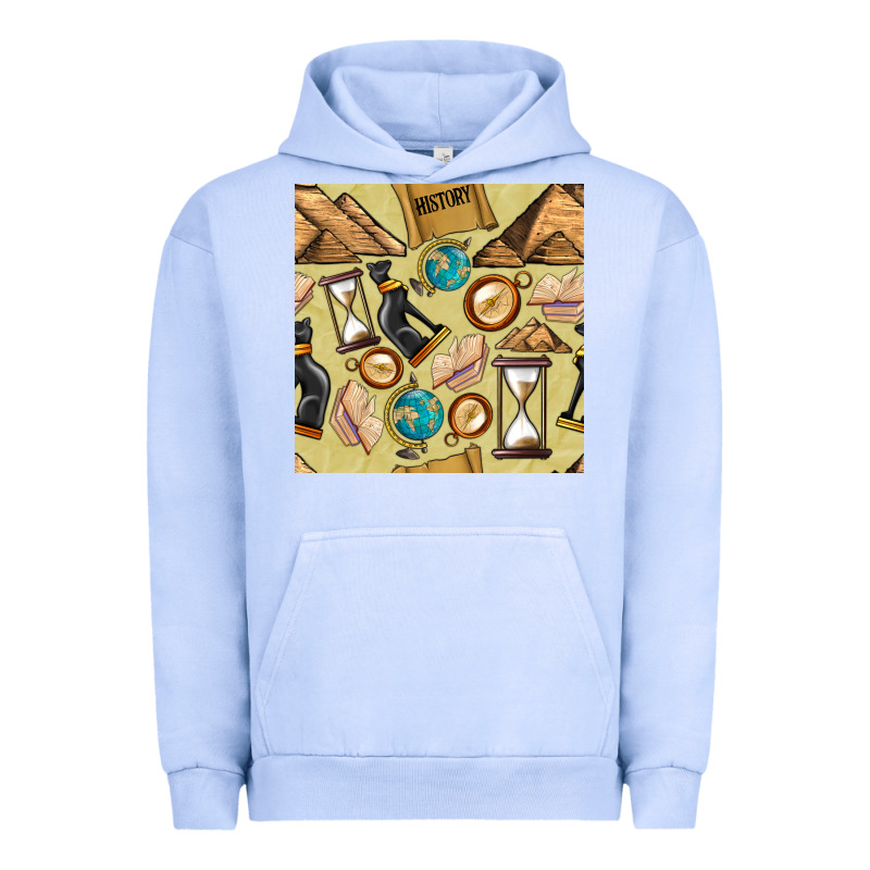History Seamless Pattern Urban Hoodie by BundleAndBundleShop | Teevron