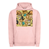 Pigment Salmon history seamless pattern Urban Hoodie - BundleAndBundleShop