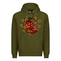 Army Green boots wood slice ornament Premium Hoodie - JahusDesignShop