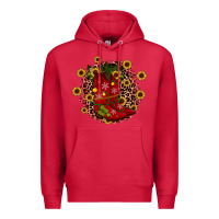 Cardinal boots wood slice ornament Premium Hoodie - JahusDesignShop