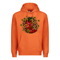 Carrot boots wood slice ornament Premium Hoodie - JahusDesignShop