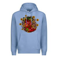 Colony Blue boots wood slice ornament Premium Hoodie - JahusDesignShop