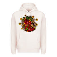 Pale Pink boots wood slice ornament Premium Hoodie - JahusDesignShop