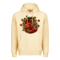 Pina Colada boots wood slice ornament Premium Hoodie - JahusDesignShop