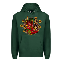 Sports Green boots wood slice ornament Premium Hoodie - JahusDesignShop