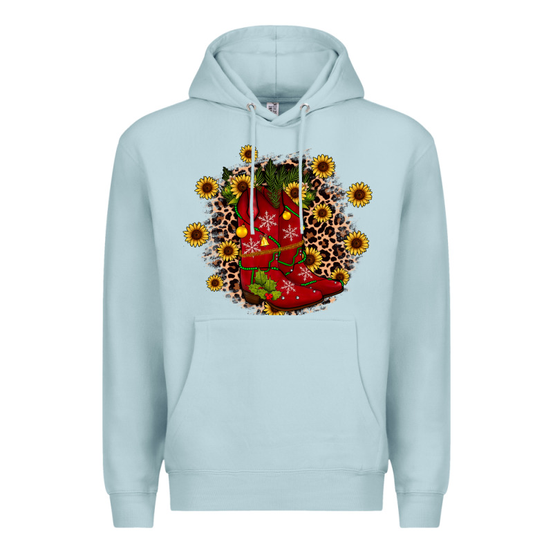 Boots Wood Slice Ornament Premium Hoodie by JahusDesignShop | Teevron