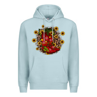 Blue Mist boots wood slice ornament Premium Hoodie - JahusDesignShop