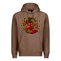 Chestnut boots wood slice ornament Premium Hoodie - JahusDesignShop