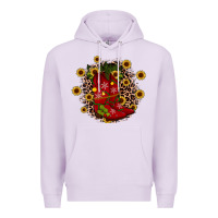 Lilac boots wood slice ornament Premium Hoodie - JahusDesignShop