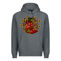 Rock boots wood slice ornament Premium Hoodie - JahusDesignShop