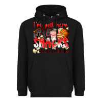 Black im just here for the snacks basketball sister Heavyweight Hoodie - Zillion Design Studio