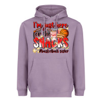 Lavender im just here for the snacks basketball sister Heavyweight Hoodie - Zillion Design Studio