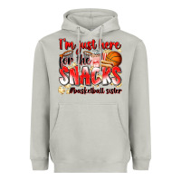 Moon Dust im just here for the snacks basketball sister Heavyweight Hoodie - Zillion Design Studio