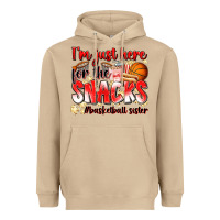 Mushroom im just here for the snacks basketball sister Heavyweight Hoodie - Zillion Design Studio