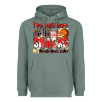 Sage im just here for the snacks basketball sister Heavyweight Hoodie - Zillion Design Studio