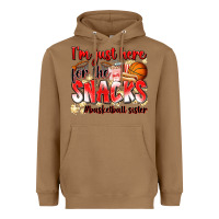 Toasted Coconut im just here for the snacks basketball sister Heavyweight Hoodie - Zillion Design Studio