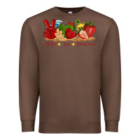 Chestnut peace love strawberry with summer Premium Sweatshirt - texasbilliewilder