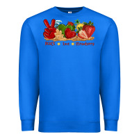 True Royal peace love strawberry with summer Premium Sweatshirt - texasbilliewilder