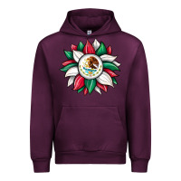 Mauve Wine sunflower mexican flag Urban Hoodie - JahusDesignShop
