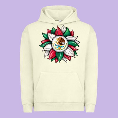 Sunflower Mexican Flag Urban Hoodie Designed By Jahusdesignshop