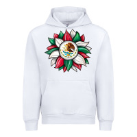 White sunflower mexican flag Urban Hoodie - JahusDesignShop