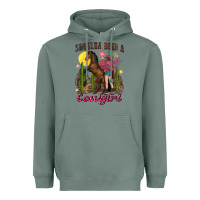 Sage shoulda been a cowgirl bucking horse Heavyweight Hoodie - texasbilliewilder