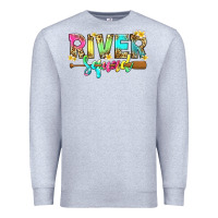 Heather Grey river squad with leopard Premium Sweatshirt - texasbilliewilder
