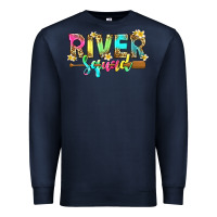 Navy river squad with leopard Premium Sweatshirt - texasbilliewilder