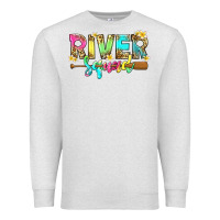 Oatmeal Heather river squad with leopard Premium Sweatshirt - texasbilliewilder