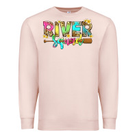 Pale Pink river squad with leopard Premium Sweatshirt - texasbilliewilder