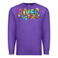 Purple river squad with leopard Premium Sweatshirt - texasbilliewilder
