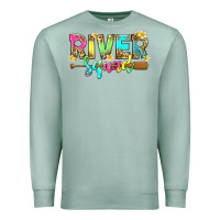 Seafoam river squad with leopard Premium Sweatshirt - texasbilliewilder