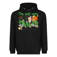 Black i'm just here for the snacks #basketball brother Heavyweight Hoodie - Zillion Design Studio