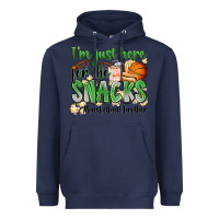 Navy i'm just here for the snacks #basketball brother Heavyweight Hoodie - Zillion Design Studio