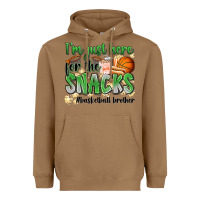 Toasted Coconut i'm just here for the snacks #basketball brother Heavyweight Hoodie - Zillion Design Studio