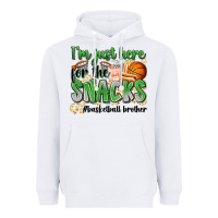 White i'm just here for the snacks #basketball brother Heavyweight Hoodie - Zillion Design Studio