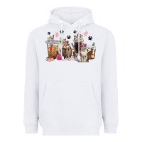 White siberian cat coffee cups Heavyweight Hoodie - texasbilliewilder