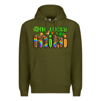 Army Green st patricks one lucky mini Premium Hoodie - AdoDesignShop