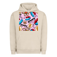 Pigment French Oak physics seamless pattern Urban Hoodie - BundleAndBundleShop
