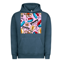 Pigment Midnight Navy physics seamless pattern Urban Hoodie - BundleAndBundleShop