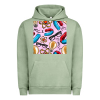 Pigment Oil Green physics seamless pattern Urban Hoodie - BundleAndBundleShop
