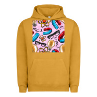 Pigment Peanut Butter physics seamless pattern Urban Hoodie - BundleAndBundleShop