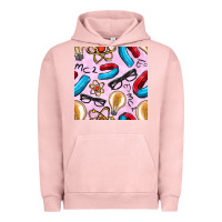 Pigment Salmon physics seamless pattern Urban Hoodie - BundleAndBundleShop