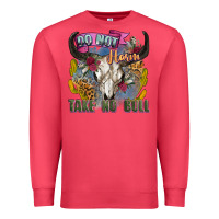 Cardinal do not harm take no bull cow skull Premium Sweatshirt - Zillion Design Studio