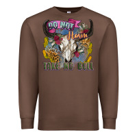 Chestnut do not harm take no bull cow skull Premium Sweatshirt - Zillion Design Studio