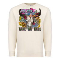 Sandshell do not harm take no bull cow skull Premium Sweatshirt - Zillion Design Studio