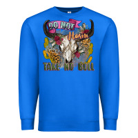 True Royal do not harm take no bull cow skull Premium Sweatshirt - Zillion Design Studio