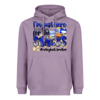 Lavender im just here for the snacks volleyball brother Heavyweight Hoodie - Zillion Design Studio