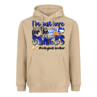 Mushroom im just here for the snacks volleyball brother Heavyweight Hoodie - Zillion Design Studio